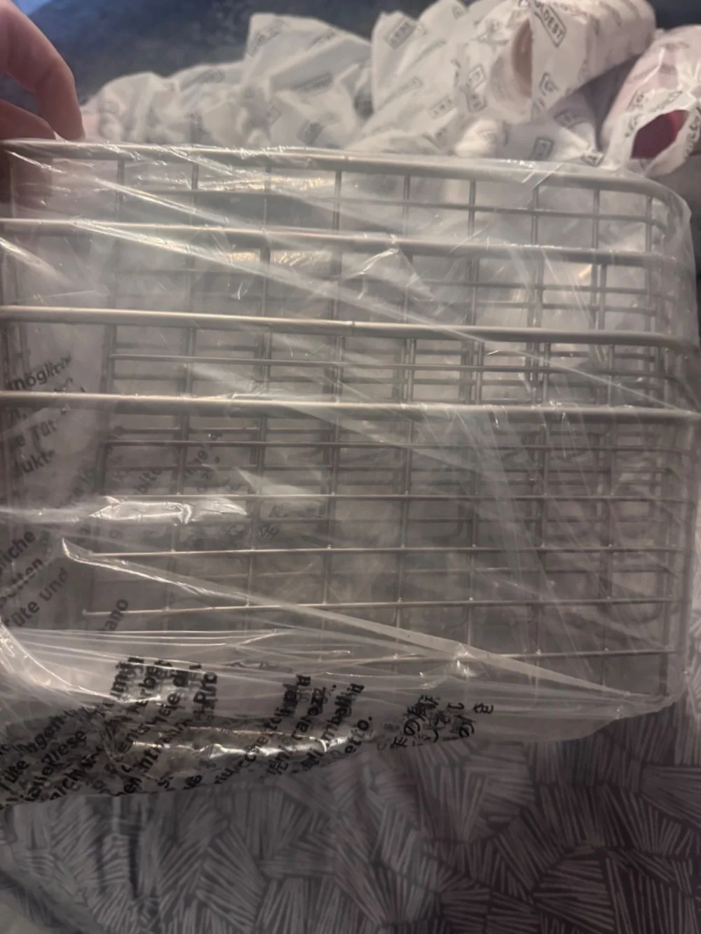 Metal corner storage baskets